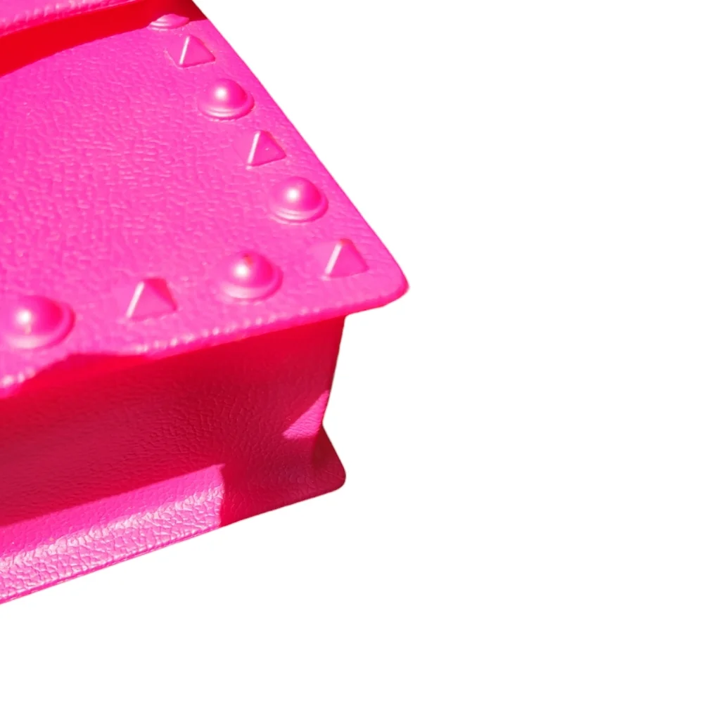 Studded Jelly Small‎ Crossbody Purse/Handbag with Pom USB